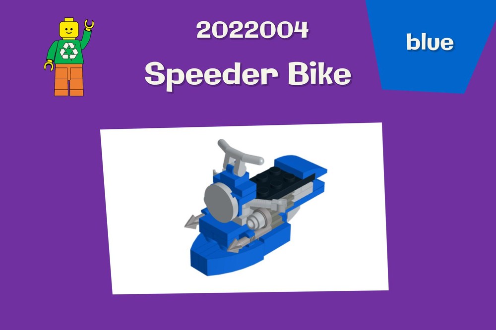 Lego Blue Speeder Bike