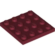 Plate 4 x 4 / Dark Red