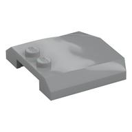 Lego Brick Wedged, Curved Triple 4 x 4 x 2/3 with 2 Studs / Light Bluish Gray