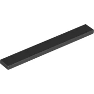 Tile 1 x 8 with Groove / Black