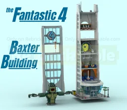 FANTASTIC FOUR BAXTER BUILDING TOWER VS GIGANTO!