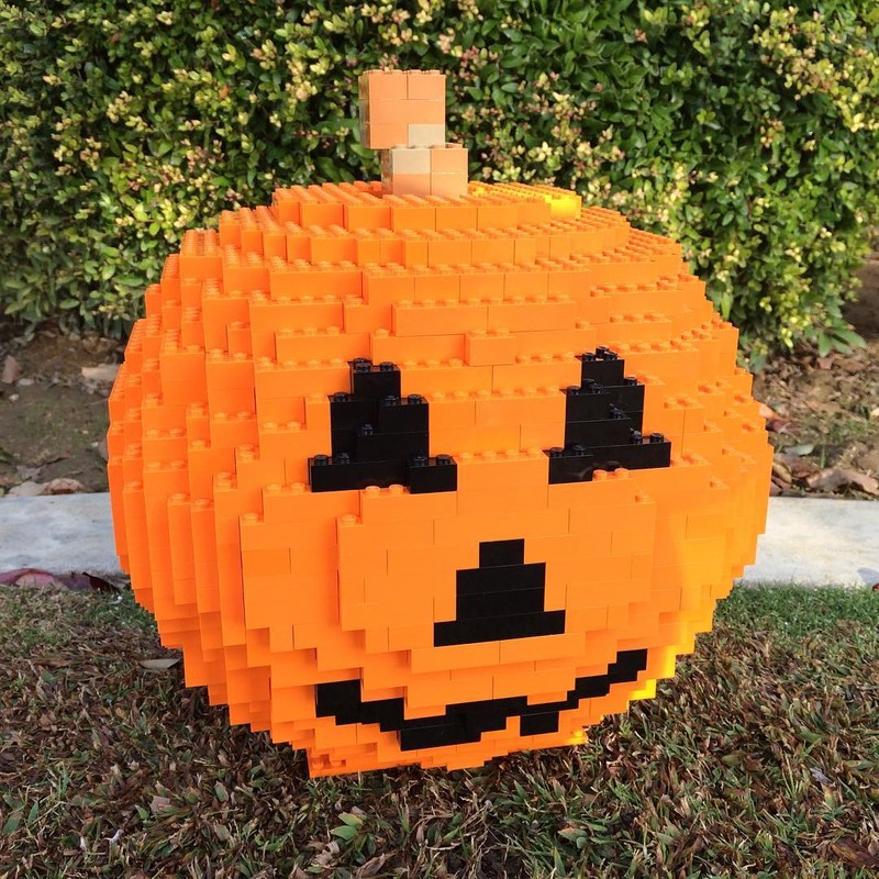 Lego Large Brick Jack O' Lantern Pumpkin