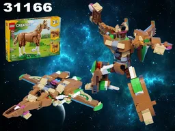Sentinel Prime (Transformers: One) , alternative built of LEGO Creator 31166: Beautiful Horse