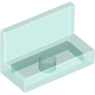 Panel 1 x 2 x 1 [Square Corners] / Trans-Light Blue