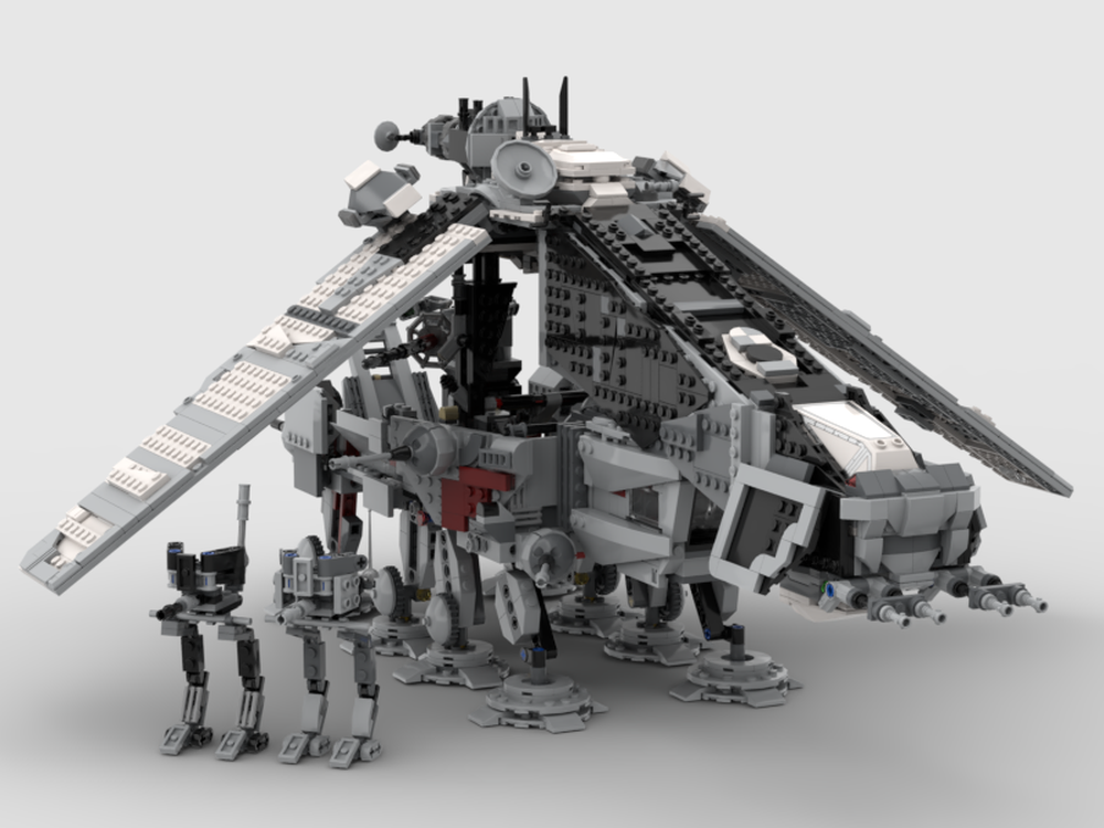 Lego MOC - Dropship and AT-TE and 2 AT-RT,BEST allt build,only for 200$ 2.0