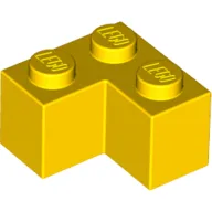 Brick 2 x 2 Corner / Yellow