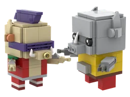 Brickheadz Bebop & Rocksteady