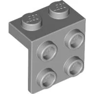 Bracket 1 x 2 - 2 x 2 / Light Bluish Gray