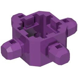 Znap Connector 3 x 3 - 4 way B (Beam) / Purple
