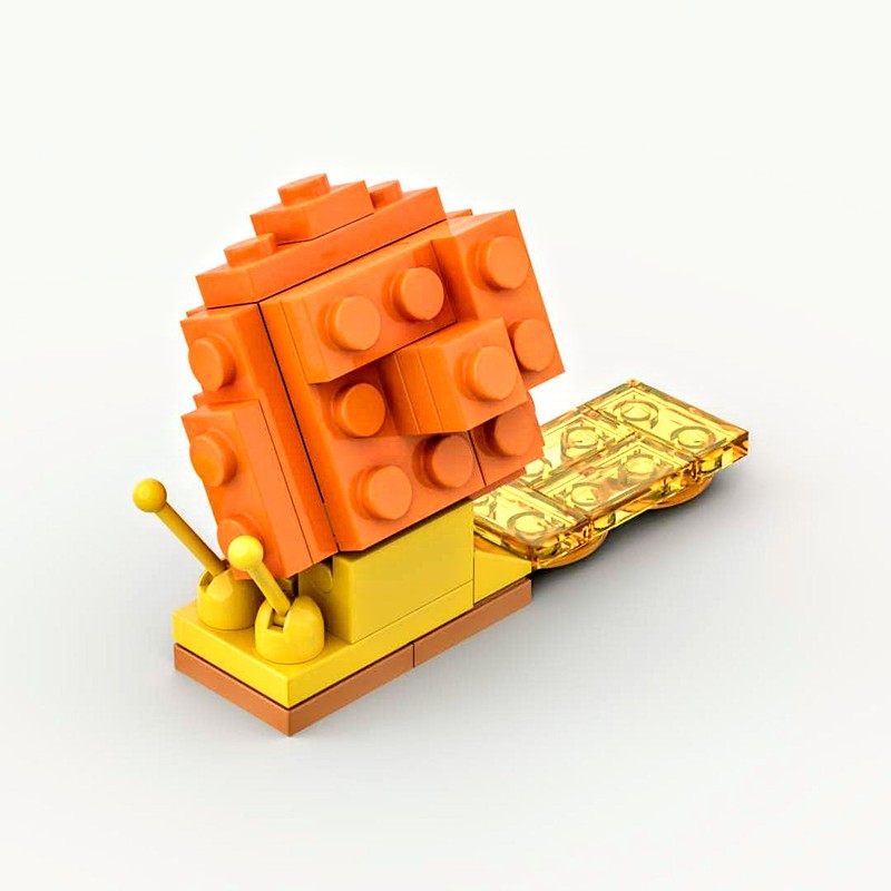 Lego Giant Orange Snail