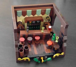 Medieval Tavern with a special stand