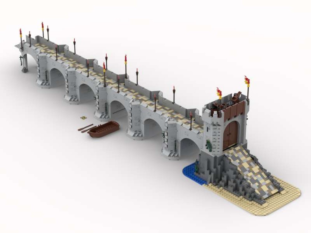 Lego Lion Knights' Castle Bridge (Fits 10305)