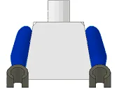 Torso Plain / Blue Arms / Dark Gray Hands