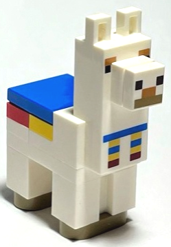 Lego Minecraft Alpaca / Llama, White - Brick Built