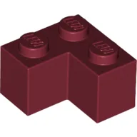 Brick 2 x 2 Corner / Dark Red