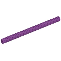 Hose, Ribbed 7mm D. 12L / 9.6cm / Purple