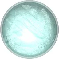 Sphere with Opal Trans-Clear Core / Trans-Light Blue