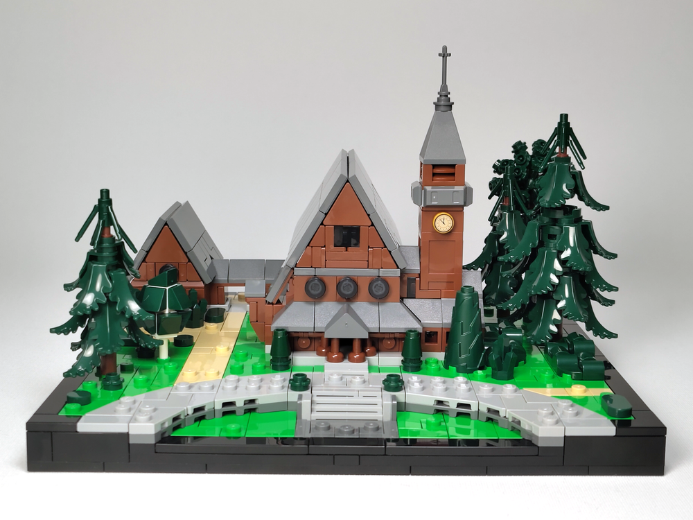Lego Cemetery Chapel Stahnsdorf – as seen in DARK