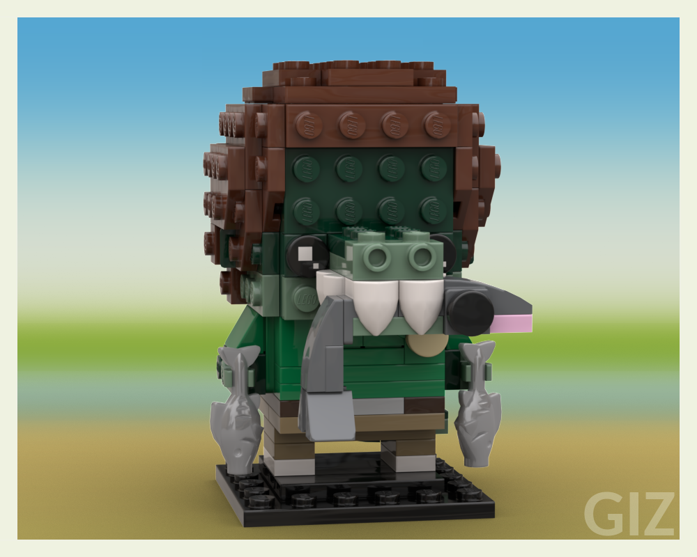 Lego Ali Gator - Garbage Pail BricKidz MOC