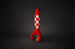 F01 - Retro Moon Rocket inspired