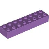 Brick 2 x 8 / Medium Lavender