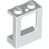 Window 1 x 2 x 2 Plane, Solid Studs / White