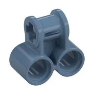 Technic Axle and Pin Connector Perpendicular Double / Pearl Sand Blue
