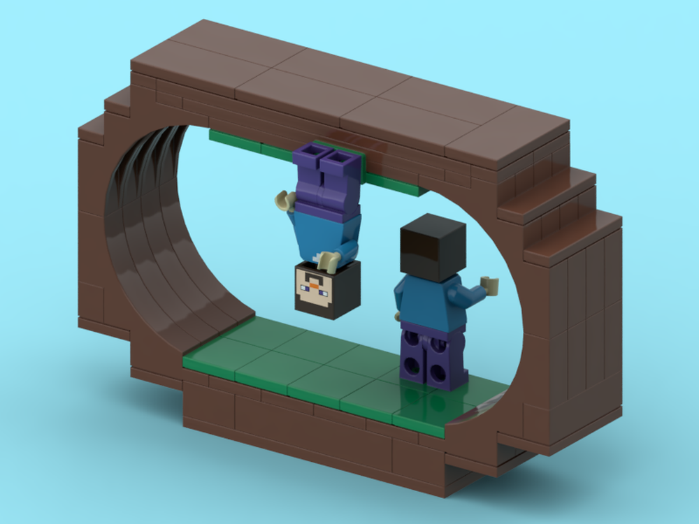 Lego The Upside-Down But It's Minecraft...