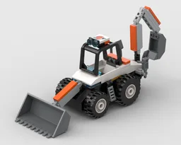 City Space Backhoe Loader (60450 Mod)