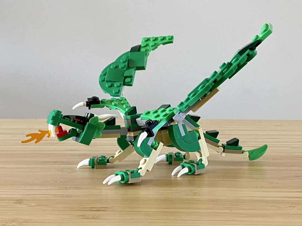 Lego Brick Green Dragon | Spare Pieces from 2 x 31120 Creator Medieval Castle