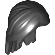 Hair Long, Parted in Front and Swept Back Over Shoulders / Black