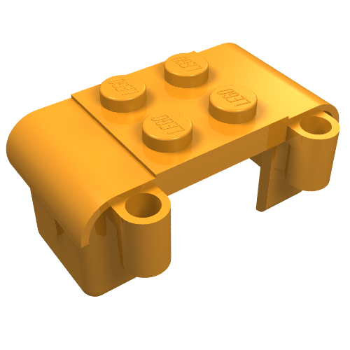 Lego Fabuland, Bag / Saddlebags / Earth Orange