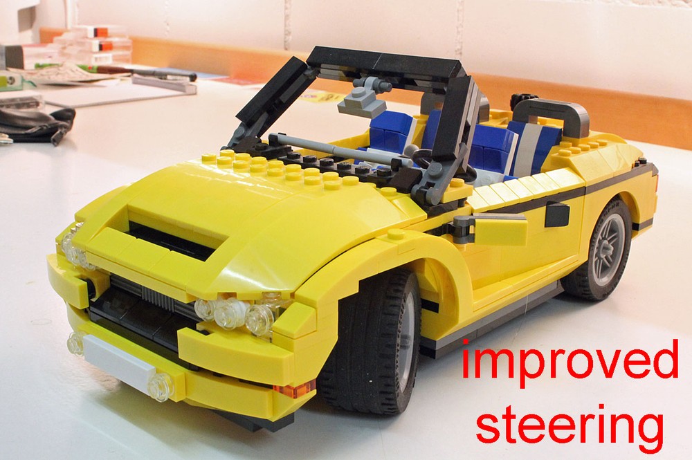 Lego 5767 with improved steering