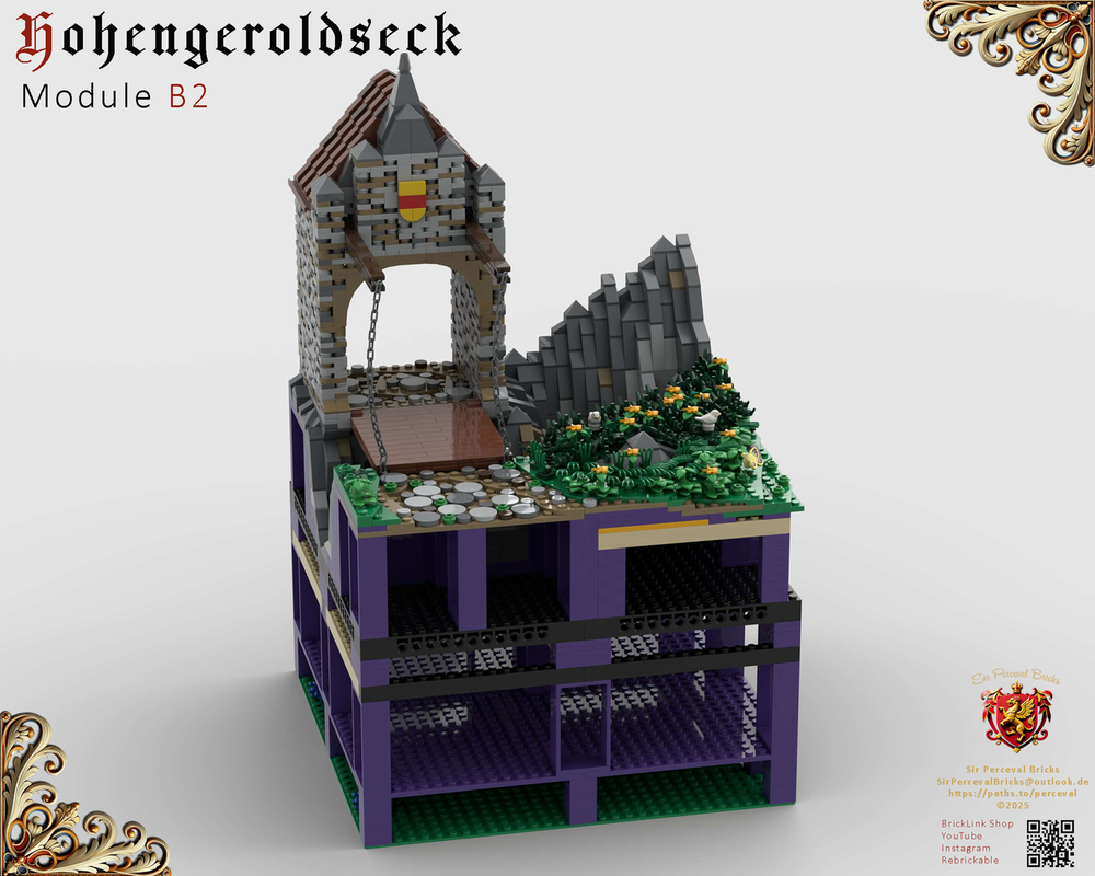 Lego B2 Castle Hohengeroldseck - Outer castle gate (Castle Part 1)