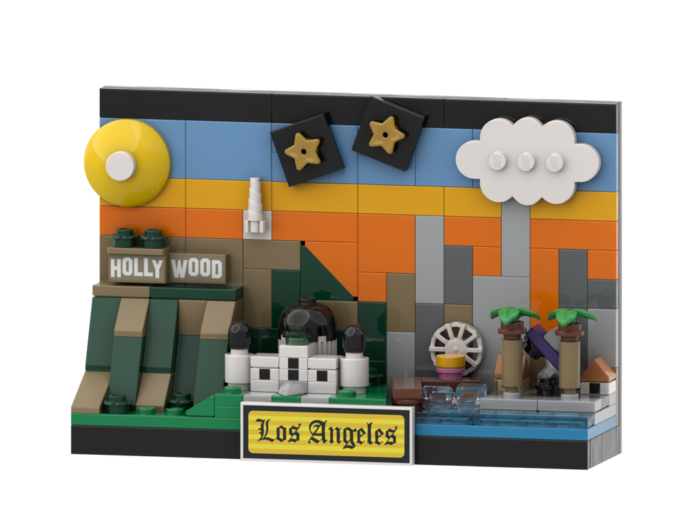 Lego Los Angeles Postcard