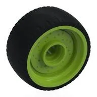 Wheel Rim 24 x 12 with Black Tyre / Lime