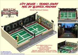 City Deuce - Full Court Tennis - 48x32 Baseplate