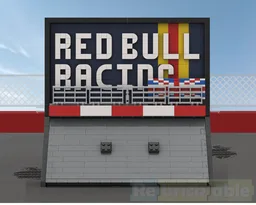 F1 Team Wall Display (Red Bull Racing)