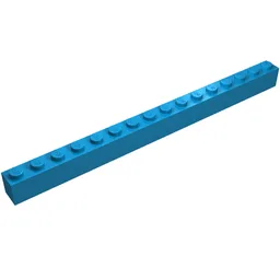 Brick 1 x 16 / Dark Azure