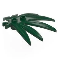 Plant, Leaves 6 x 5 Swordleaf with Clip [Thick Open O Clip] / Dark Green