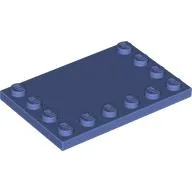 Plate Special 4 x 6, Studs on 3 Edges / Medium Bluish Violet