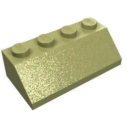 Brick Sloped 45° 2 x 4 / Olive Green