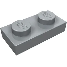 Plate 1 x 2 / Pearl Light Gray
