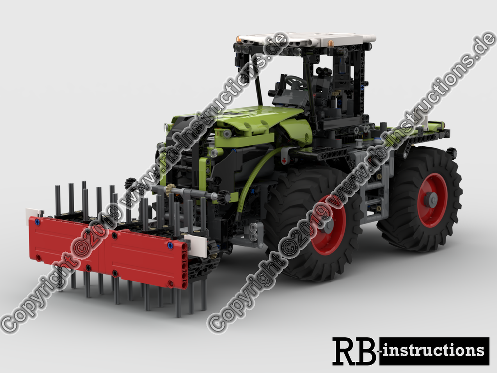 Lego Band Rake for Claas Xerion 5000 or Fastrac (Bandrechen)