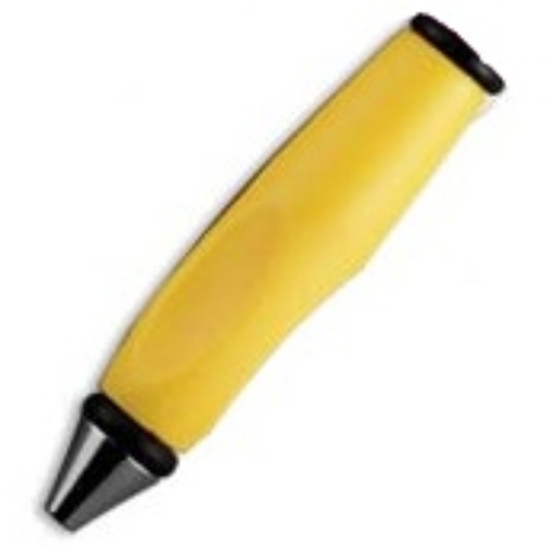Lego Pen Body, with Chrome Tip, Black Ends / Yellow
