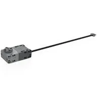 Motor, Large Angular Position, Light Bluish Gray Housing, Black Wire / Dark Bluish Gray
