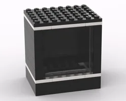 Minifigure Display Case Wall Mountable