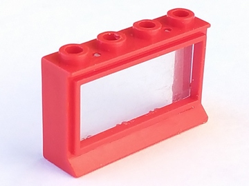 Lego Window 1 x 4 x 2 with Extended Lip, with Glass
