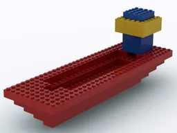 Ship with 2 x 4 Bricks