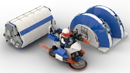 Magneto snowbike & hoth generator & container